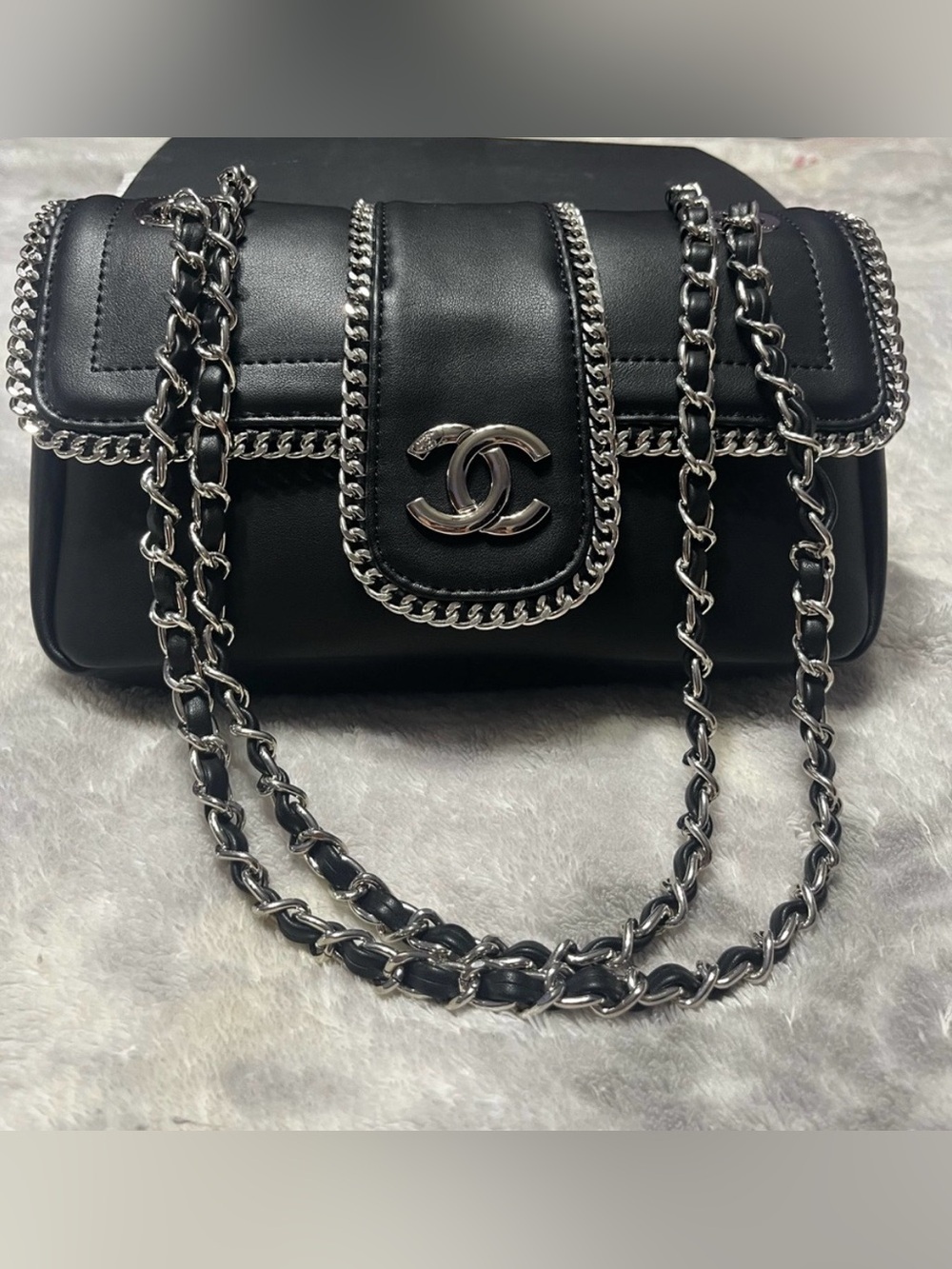 Fashion Letter C Vintage Style Madison Bag Chain Strap Purse